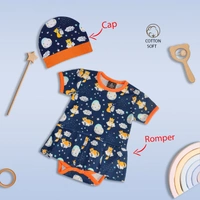 Adhigams Baby Girl Gift Set – 5 Pc, Cosmic Night (Dark Blue)