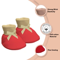 Adhigams Bubbly Bear New Born Baby Stylish Cotton Booties for Baby boy and Girl | For 0 to 12 Months (Pack of 2) - 6-12 M
