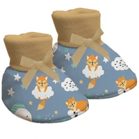 Adhigams Cosmic Night New Born Baby Stylish Cotton Booties for Baby boy and Girl | For 0 to 12 Months (Pack of 2) - 0-6 M