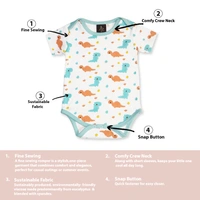 Adhigams Dino Doodle-New Born Baby Unisex Rompers/Jumpsuit/Sleepsuit/Night Suits For Baby Boys & Girls, Infants, 100% Pure Cotton Suit (0-3/3-6/6-9/9-12/12-18 Months) (Pack Of 1) (White)