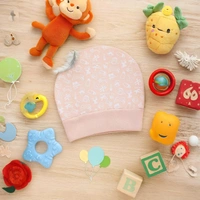 Adhigams New Born Tiny Treats Stylish Cotton Caps/Topi/Hats | Cotton Baby Cap for Baby boy and Girl (Pack of 2) (0 to 6, 6 to 12 Months) - 6-12 Months