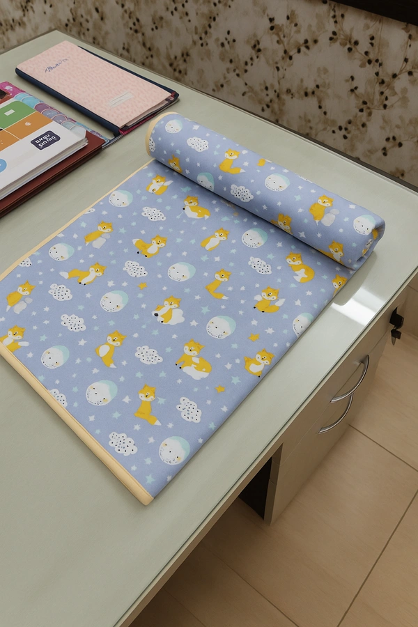 adhigams New Born Baby Cosmic Night Stylish Cotton Blanket for Baby boy and Girl | for 0 to 12 Months (Pack of 1) (Blue) - 0-12 M