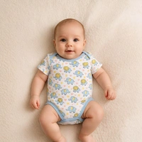 Adhigams Baby Elephant New Born Baby Unisex Rompers/Jumpsuit/Sleepsuit/Night Suits for Baby Boys & Girls, Infants, 100% Pure Cotton Suit (0-3/3-6/6-9/9-12/12-18 Months) (Pack of 1) (White) - 9-12 M