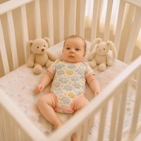 Adhigams Baby Elephant New Born Baby Unisex Rompers/Jumpsuit/Sleepsuit/Night Suits for Baby Boys & Girls, Infants, 100% Pure Cotton Suit (0-3/3-6/6-9/9-12/12-18 Months) (Pack of 1) (Beige) - New Born