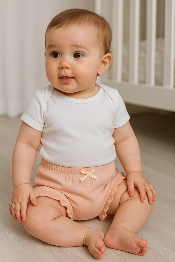 Adhigams New Born Baby Stylish Bloomers/Diaper Cover/Panties | Cotton Baby Under Garments for Baby boy and Girl (0-3, 3-6, 6-9, 9-12, 12-18 Months) (Pack of 2) Multicolor