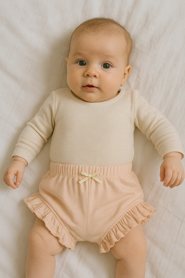 Adhigams New Born Baby Stylish Bloomers/Diaper Cover/Panties | Cotton Baby Under Garments for Baby boy and Girl (0-3, 3-6, 6-9, 9-12, 12-18 Months) (Pack of 2) Multicolor