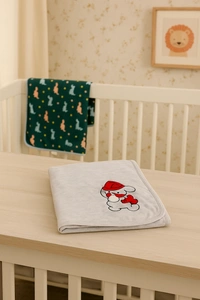 Adhigams Baby Blanket for Newborn – Super Soft Organic Cotton, Lightweight & Breathable Wrapper, Skin-Friendly Comforter for AC Room & All Season Sleeping ( Pack of 1) - 0-12 M, Grey