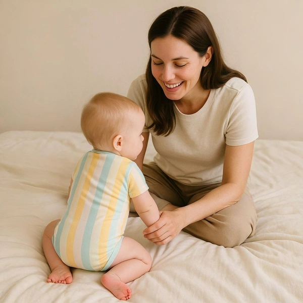 Adhigams Jungle On Wheels New Born Baby Unisex Rompers/Jumpsuit/Sleepsuit/Night Suits for Baby Boys & Girls, Infants, 100% Pure Cotton Suit (0-3/3-6/6-9/9-12/12-18 Months) (Pack of 1) (Strip Yellow)