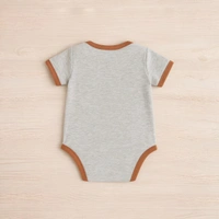 Adhigams Bubbly Bear New Born Baby Unisex Rompers/Jumpsuit/Sleepsuit/Night Suits for Baby Boys & Girls, Infants, 100% Pure Cotton Suit (0-3/3-6/6-9/9-12/12-18 Months) (Pack of 1) (Grey)