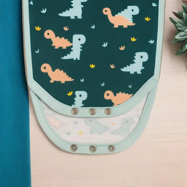 adhigams Dino Doodle-New Born Baby Unisex Rompers/Jumpsuit/Sleepsuit/Night Suits For Baby Boys & Girls, Infants, 100% Pure Cotton Suit (0-3/3-6/6-9/9-12/12-18 Months) (Pack Of 1) (Green)