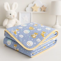 adhigams New Born Baby Cosmic Night Stylish Cotton Blanket for Baby boy and Girl | for 0 to 12 Months (Pack of 1) (Blue) - 0-12 M