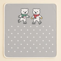 Adhigams New Born Baby Jolly Bear Stylish Cotton Blanket for Baby boy and Girl | for 0 to 12 Months (Pack of 1) (Grey) - 0-12 M