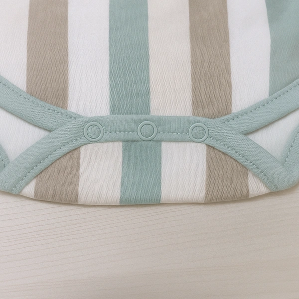 Adhigams Jungle On Wheels New Born Baby Unisex Rompers/Jumpsuit/Sleepsuit/Night Suits For Baby Boys & Girls, Infants, 100% Pure Cotton Suit (0-3/3-6/6-9/9-12/12-18 Months) (Pack Of 1) (Stripe Brown)