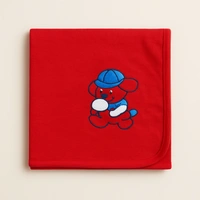 adhigams Adhigams Baby Blanket for Newborn – Super Soft Organic Cotton, Lightweight & Breathable Wrapper, Skin-Friendly Comforter for AC Room & All Season Sleeping ( Pack of 1) - 0-12 M, Red