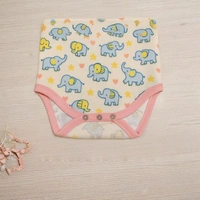 Adhigams Baby Elephant New Born Baby Unisex Rompers/Jumpsuit/Sleepsuit/Night Suits for Baby Boys & Girls, Infants, 100% Pure Cotton Suit (0-3/3-6/6-9/9-12/12-18 Months) (Pack of 1) (Beige) - New Born