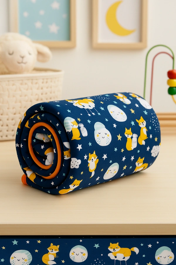 adhigams New Born Baby Cosmic Night Stylish Cotton Blanket for Baby boy and Girl | for 0 to 12 Months (Pack of 1) (Dark Blue) - 0-12 M