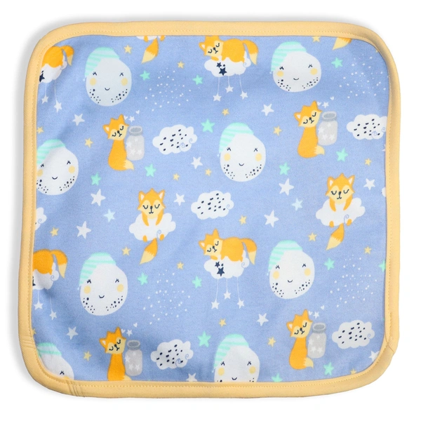 adhigams New Born Baby Cosmic Night Cotton Napkin | Cotton Baby Napkin for Baby boy and Girl (Pack of 2) - 0-24 M