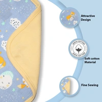 adhigams New Born Baby Cosmic Night Cotton Napkin | Cotton Baby Napkin for Baby boy and Girl (Pack of 2) - 0-24 M