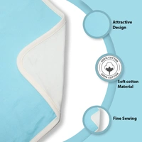 adhigams New Born Baby Jolly Bear Stylish Cotton Blanket for Baby boy and Girl | for 0 to 12 Months (Pack of 1) (Blue) - 0-12 M