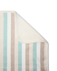 adhigams New Born Baby Jungle on Wheels Stylish Cotton Hooded Blanket for Baby boy and Girl | for 0 to 12 Months (Pack of 1) (Stripe Brown) - 0-12 M