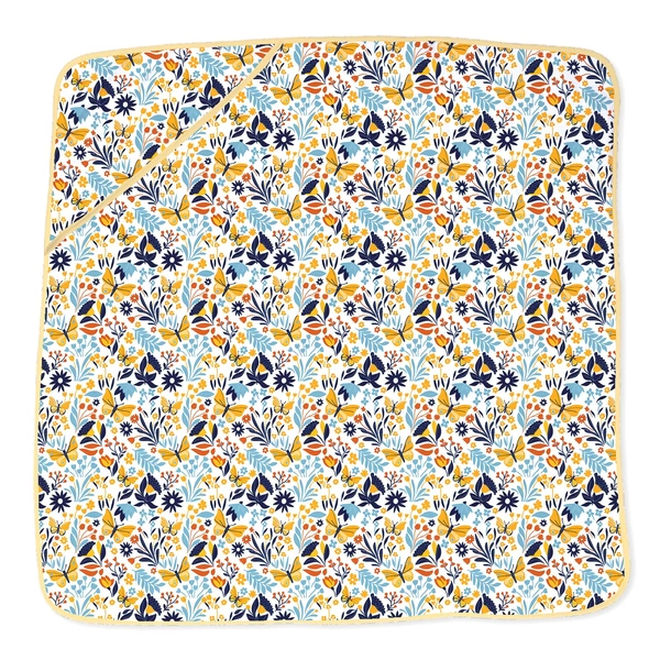 adhigams New Born Baby Sky Dancer Stylish Cotton Hooded Blanket for Baby boy and Girl | for 0 to 12 Months (Pack of 1) (White) - 0-12 M