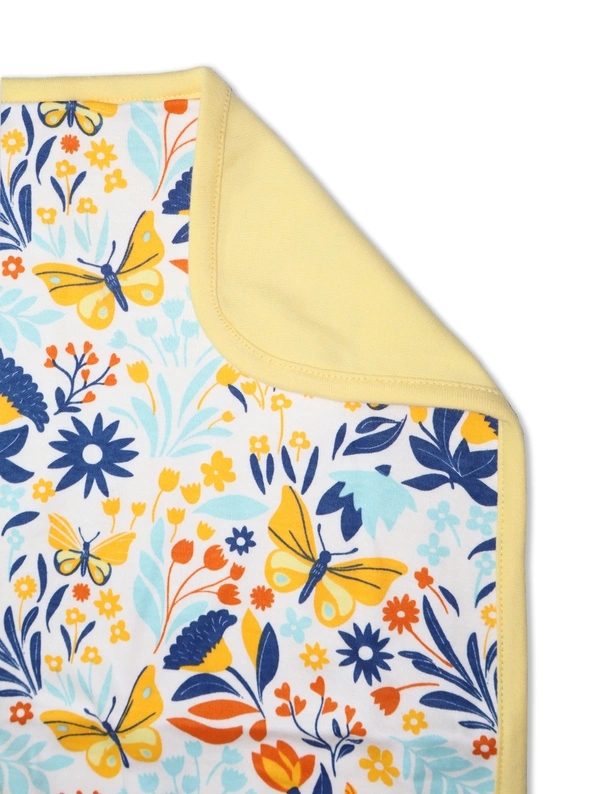 adhigams New Born Baby Sky Dancer Stylish Cotton Hooded Blanket for Baby boy and Girl | for 0 to 12 Months (Pack of 1) (White) - 0-12 M