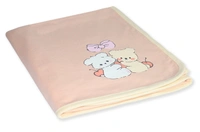 adhigams Twinkle Twins New Born Baby Babbly Bear Stylish Cotton Hooded Blanket for Baby boy and Girl | for 0 to 12 Months (Pack of 1) (Beige) - 0-12 M