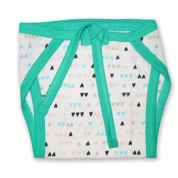 Adhigams Newborn Cotton Nappy Pants (0–6M) – Unisex, Pack of 6, Multicolor