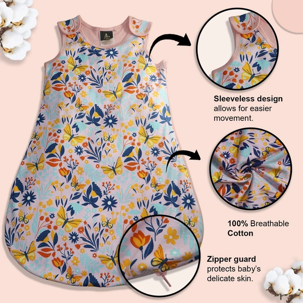 Adhigams Sky Dancer Baby Swaddles for Newborns | Carry Nest & Wearable Blanket | Cotton Baby Bedding for New Born & Infant | Unisex Baby Sleeping Bag | For 0 to 12 Months (Pack of 1)(Pink)