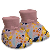 Adhigams Sky Dancer New Born Baby Stylish Cotton Booties for Baby boy and Girl | For 0 to 12 Months (Pack of 2) - 0-6 M