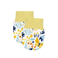 Adhigams Sky Dancer Newborn Cotton Hand Gloves/Muthi/Hosiery Mittens Set with Gentle Elastic Thread Wristbands | Unisex Mittens for 0-12 Months (Pack of 2 Pairs) - 0-6-month