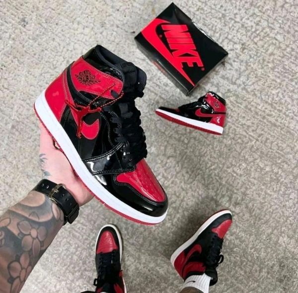 Iconic Red-Black Jordan Sneakers - 40