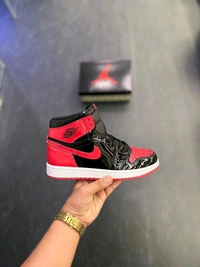 Iconic Red-Black Jordan Sneakers - 40