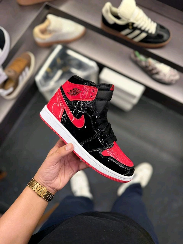 Iconic Red-Black Jordan Sneakers - 40