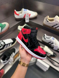 Iconic Red-Black Jordan Sneakers - 40