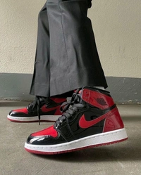 Iconic Red-Black Jordan Sneakers - 40