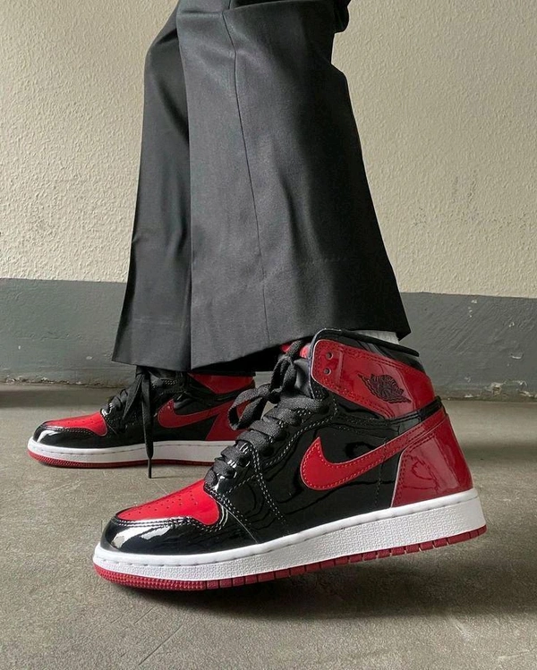 Iconic Red-Black Jordan Sneakers - 40