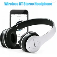 P47 Wired & Wireless Bluetooth Headphone with Mic and SD Card Supports Bluetooth Headset - Black
