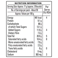 Britannia Nutri Choice Hi-Fibre Digestive Biscuits 960 g - 960g