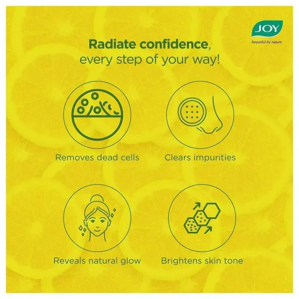 Joy Skin Fruits Lemon Brightening Face Wash 150 ml - 150 ml, Face Wash, 3 to 4 Days Deliver