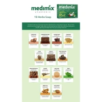 Medimix Ayurvedic 18-Herbs Classic Soap 125 g (Pack of 3) - 125g