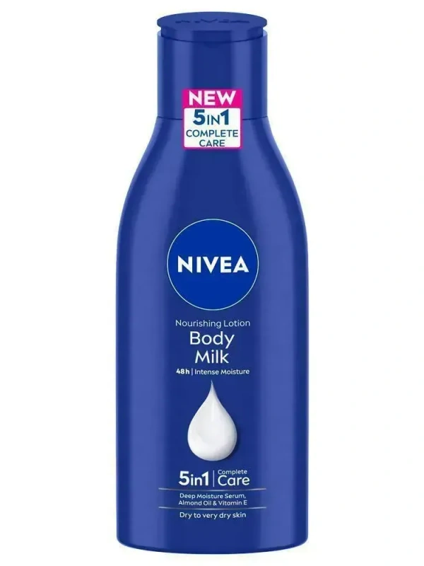 Nivea Body Milk Nourishing Body Lotion with Almond Oil for 48H Moisturization for Very Dry Skin 120 ml