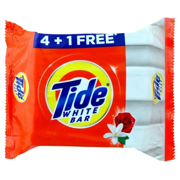TIDE Tide White Detergent Bar 200 g (4+1 Free) - 200g