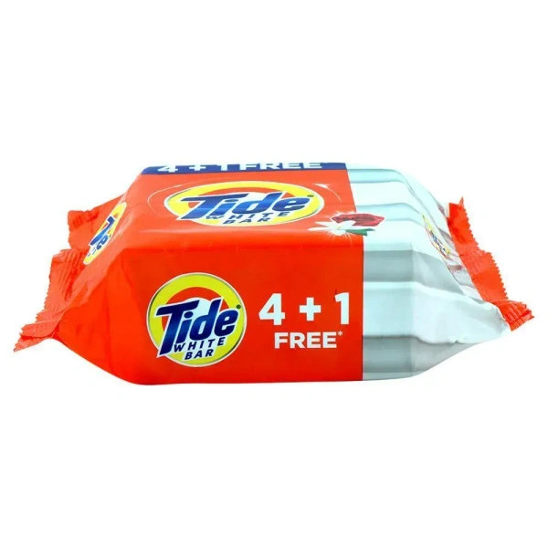 TIDE Tide White Detergent Bar 200 g (4+1 Free) - 200g