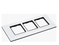 Zubbix 12 Module Black & White Modular Plate (Warranty 10 Year) - White, 6M
