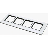 Zubbix 12 Module Black & White Modular Plate (Warranty 10 Year) - White, 8M Square