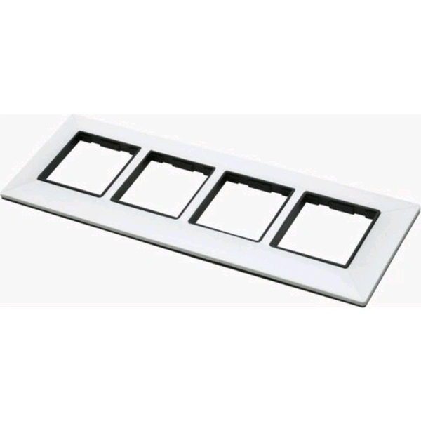 Zubbix 12 Module Black & White Modular Plate (Warranty 10 Year) - White, 12M