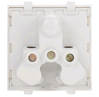 (SR) 6A 3 PIN Socket w/o shutter 2 Module - 10, 6