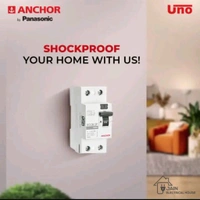 (ZCGS) Anchor by Panasonic Series 63 Ampere Dual Pole Insulator Circuit Breaker Safe Reliable Protection. - 1, 63