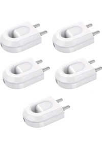 (NIIY) Zubbix Joy 6A 2 Pin Plastic Plug Top 240V (White) - 20, 6